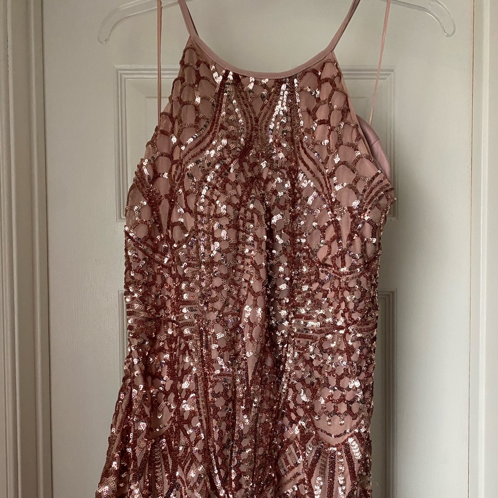 Morgan & Co. sequined gown, size 16W